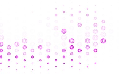 Light Multicolor vector background with bubbles.