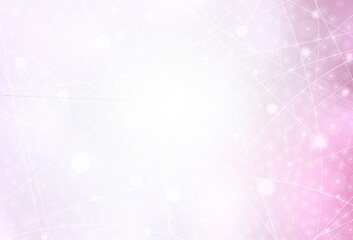 Light Pink vector pattern with sharp lines.