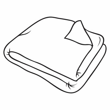 recommend clip art: blanket line vector illustration