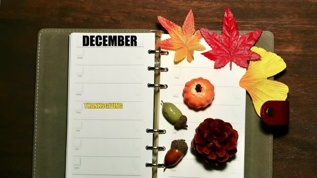 システム手帳と11月