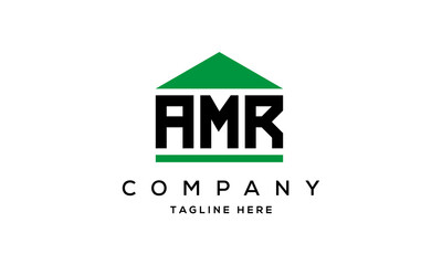 AMR three letter house for real estate logo design
