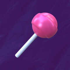 3d rendering Halloween Candy illustration 