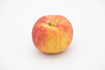 red apple on white background