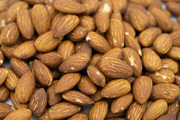 close up of almonds