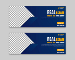 Real Estate Facebook Cover Template
