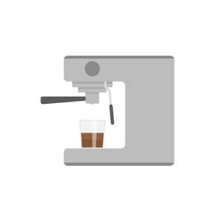 illustration of an Espresso Maker. a machine used to make espresso. equipment for the barista or coffee maker. flat cartoon style. vector design