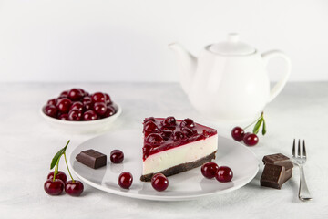 Cherry cheesecake