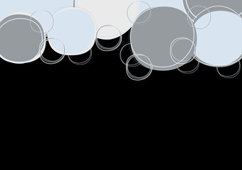 Abstract circle vector graphic appropriate on a black background for a variety of uses.