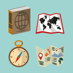 collection icons geography