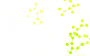 Light Green, Red vector template with artificial intelligence structure.