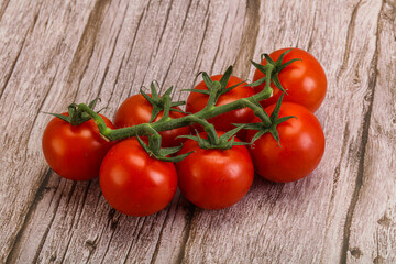 Fresh ripe cherry tomato branch