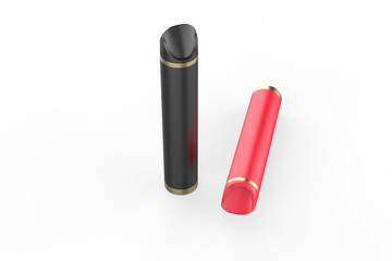 Disposable Vape Pen Pop I Vape Electronic E Cigarette isolated on white background. 3d illustration