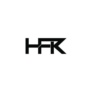 hfk initial letter monogram logo design