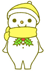 雪だるま（黄色）