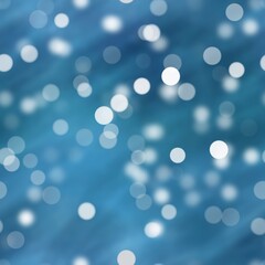 Seamless blue and white bokeh pattern background