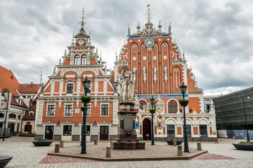 Blackheads House on the Town Hall square, Riga Latvia