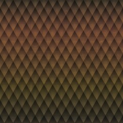 Seamless green brown gradient diamond pattern background