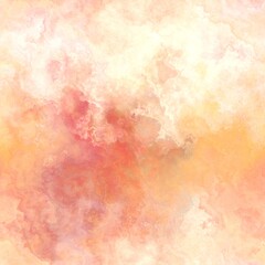 Seamless pastel creamy peach and red watercolor marble paper background texture