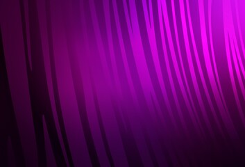 Dark Pink vector template with curved lines.