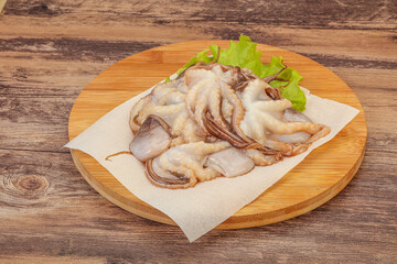 Raw seafood - octopus for cooking