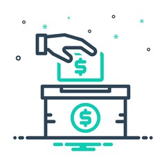 Mix icon for fundraising