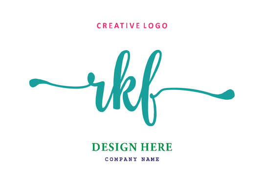 RKF lettering logo is simple, easy to understand and authoritative