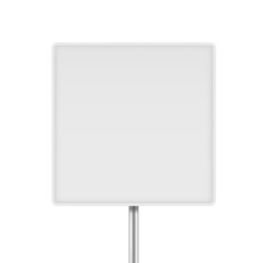 Fototapeta premium Square blank billboard vector mock up. Copy space for place your content