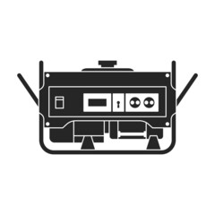 Generator vector icon.Black vector icon isolated on white background generator.