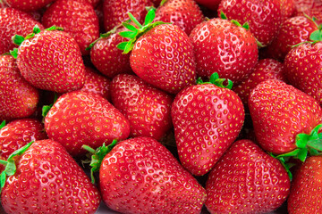 fresh strawberry background. food backdrop