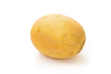 melon on a white background. summer harvest. farm products.