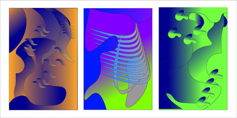 set of backgrounds