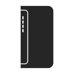 Power bank vector icon.Black vector icon isolated on white background power bank.