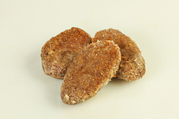 Homemade roasted cutlet minced meat
