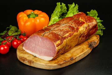 Delicous smoked pork for snack