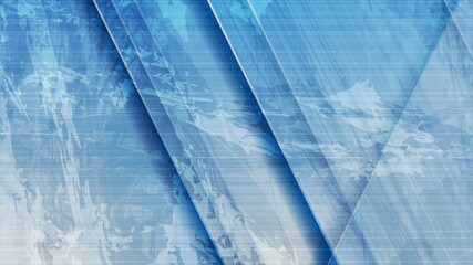Blue grunge abstract tech background