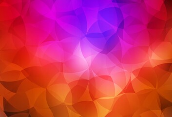 Dark Pink, Red vector template with chaotic shapes.