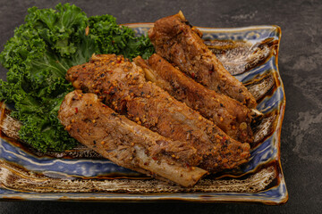 Stewed pork ribs with spices