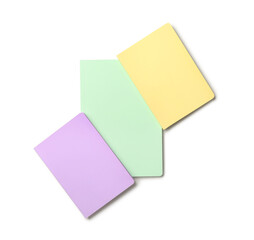 Stylish notebooks on white background