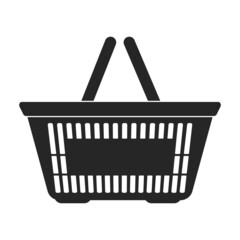 Trolley vector icon.Black vector icon isolated on white background trolley.