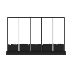 Greenhouse vector icon.Black vector icon isolated on white background greenhouse.