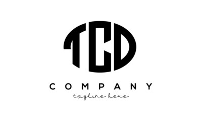 TCD three Letters creative circle logo design