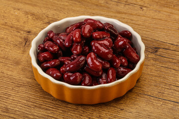Canned red Kidney in the bowl