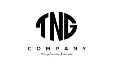 TNG three Letters creative circle logo design