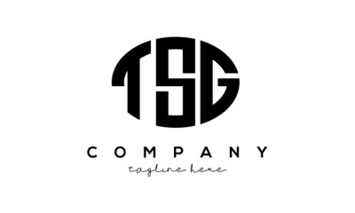 TSG three Letters creative circle logo design