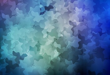 Light BLUE vector background with abstract shapes.