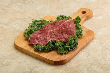 Raw beef steak for grill