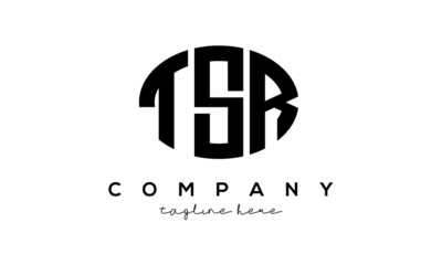 TSR three Letters creative circle logo design