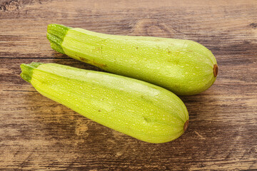 Two Young zucchini for cooking