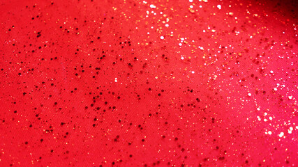  Red Christmas and New Year empty sparkling background. Copy space