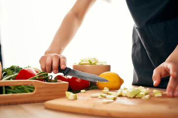 vegetables salad fresh food kitchen close-up